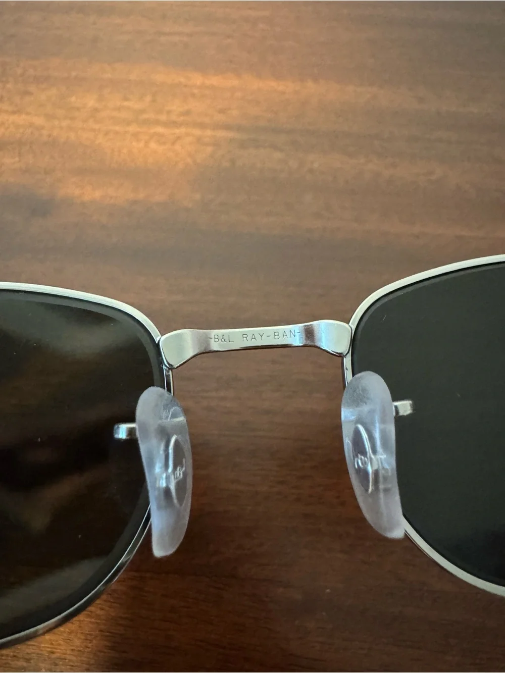Vintage Ray-Ban by Bausch & Lomb W2189 Gunmetal Gray Sunglasses Dark Green Lens